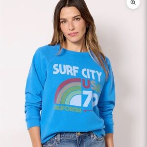 Retrobrand Surf City USA Blue Sweatshirt. Size L. Only worn twice